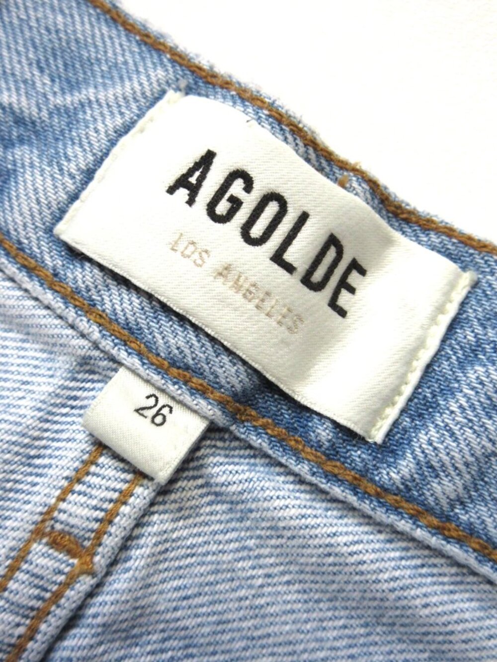 NWT AGOLDE Dame in Conflict High Rise Wide Leg No Cuff Rigid Jeans 26 - Picture 7 of 13
